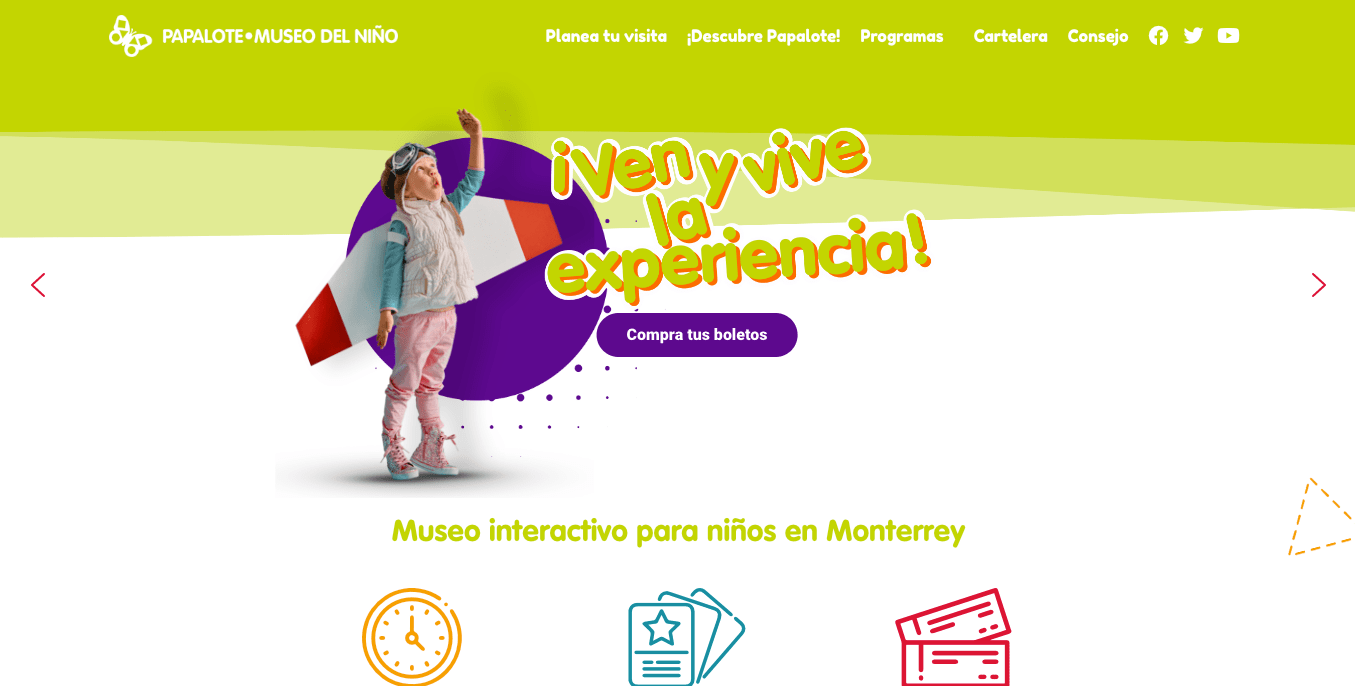 Cartelera Papalote Museo del Niño Monterrey